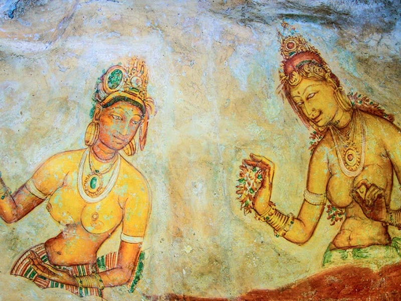 sigiriya-frescoes